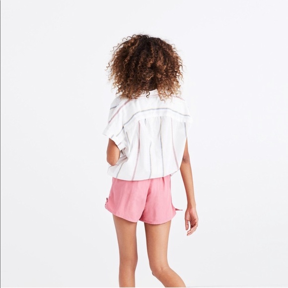 NEW • Madewell • Side Tie Shorts Rose Bloom - Picture 2 of 6